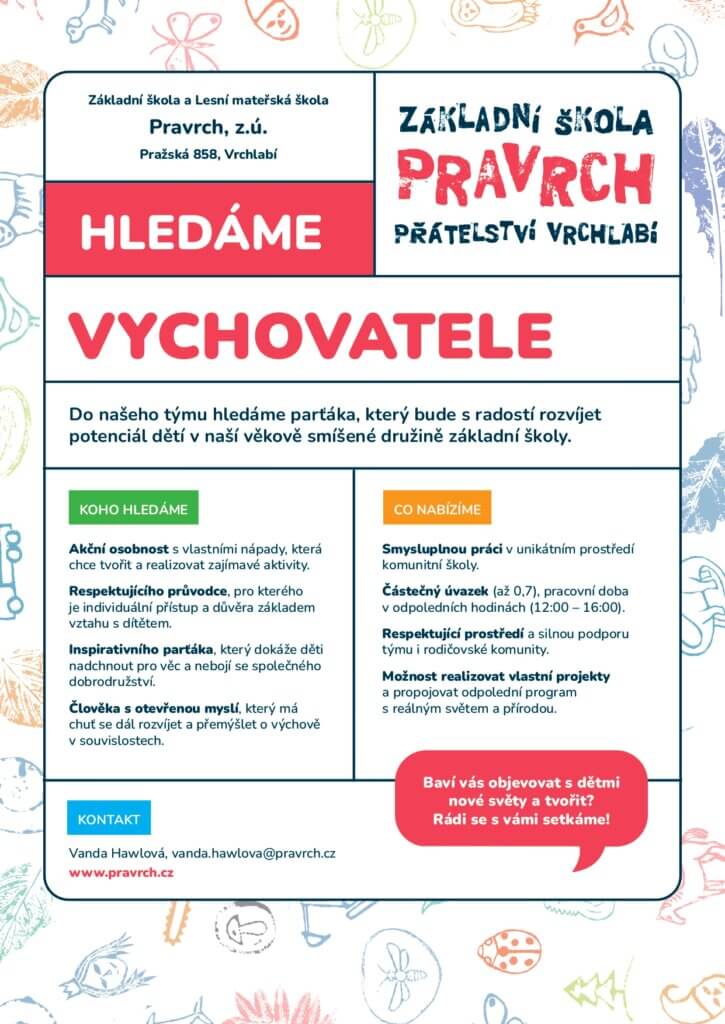 PraVrch inzerat HLEDAME vychovatele page